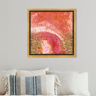 Koi Stone - Floater Frame Graphic Art -  Oliver Gal, 12562_12x12_CANV_PSGLD