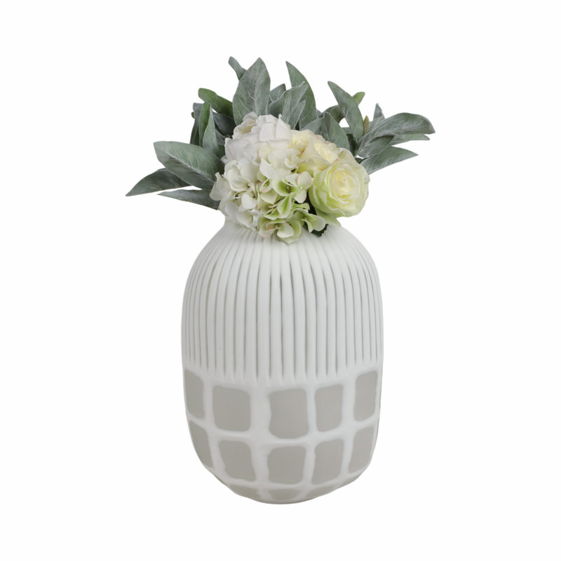 Arles Glass Table Vase, 16" H x 12" W x 9" D