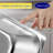 Large Rectangular Party Ice Bucket, Wine Beer Champagne Bucket, Refrigerator Stainless Steel Ice Box, Silver