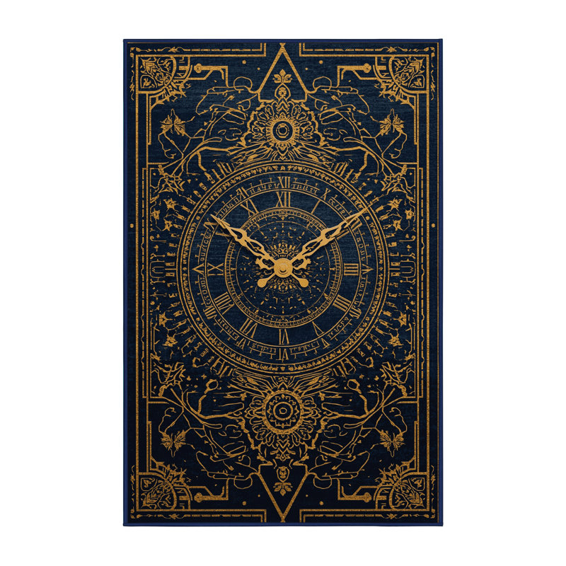 Soft Plush Faust New Years Modern & Contemporary Abstract Area Rug in Grey – Navy Binding, 7x10