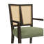 Chaise de salle à manger à accoudoirs en bois massif l 22,75 po x P 23 po x H 34,75 po Christopher Knight Home