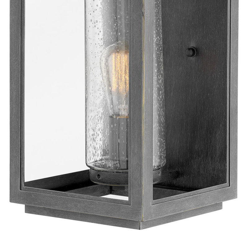 Large Wall Mount Lantern, Black, 20.5" H x 9.5" W x 10.25" D