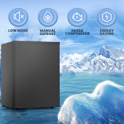 Upright Freezer, Energy Saving 2.1 Cu.ft Single Door Compact Upright Freezer With Reversible Door