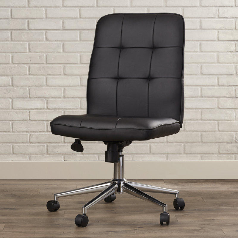 Vinyl Task Chair, Black