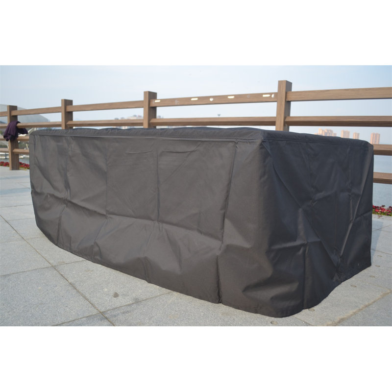 Perry Outdoor Cover, Black, 31" H x 110" W x 67" D