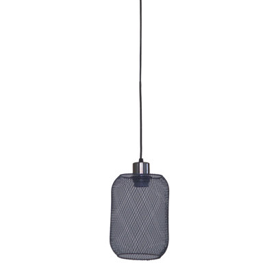 Luminaire suspendu cylindrique simple 1 lumière Peter