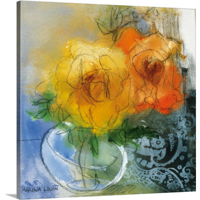 « bouquet ii » par marina louw, reproduction d’art sur toile