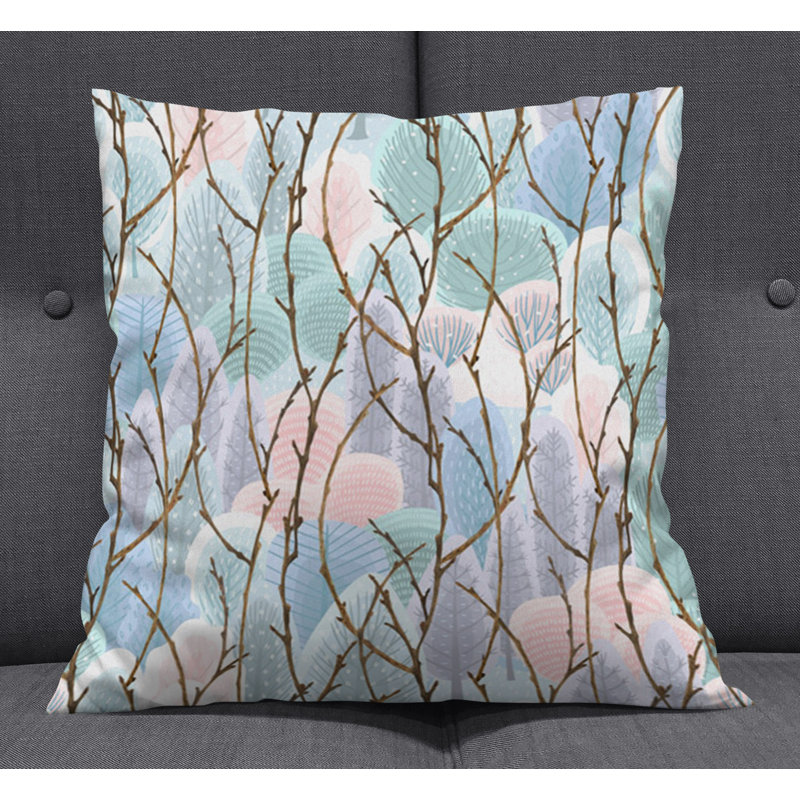 Throw Pillow With Insert, 16"H x 16"W, Multi Abstract 7
