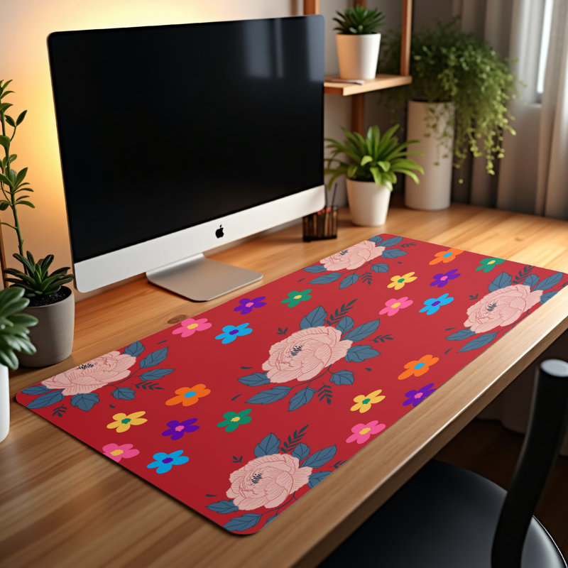 Polyester Desk Pad, 14.4x12.1