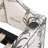 Twin Size Upholstered Daybed with Pop-Up Trundle & USB Charging Ports, Botanical Print