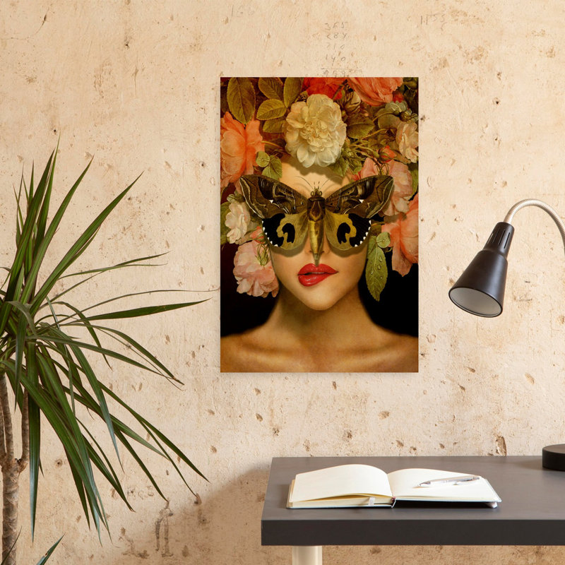 «The Butterfly Effect», art abstrait surréel, papillon et papillon, H 24 po x l 16 po