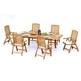 Ashley Outdoor - Piece Teak Dining Set