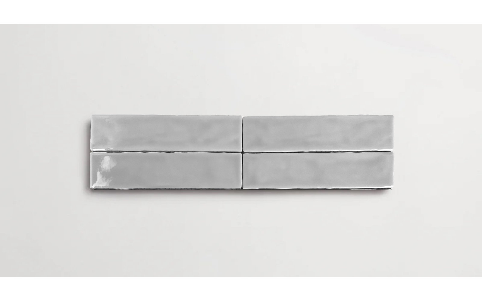 Lake Como 2" x 10" Glossy Tile, Gris