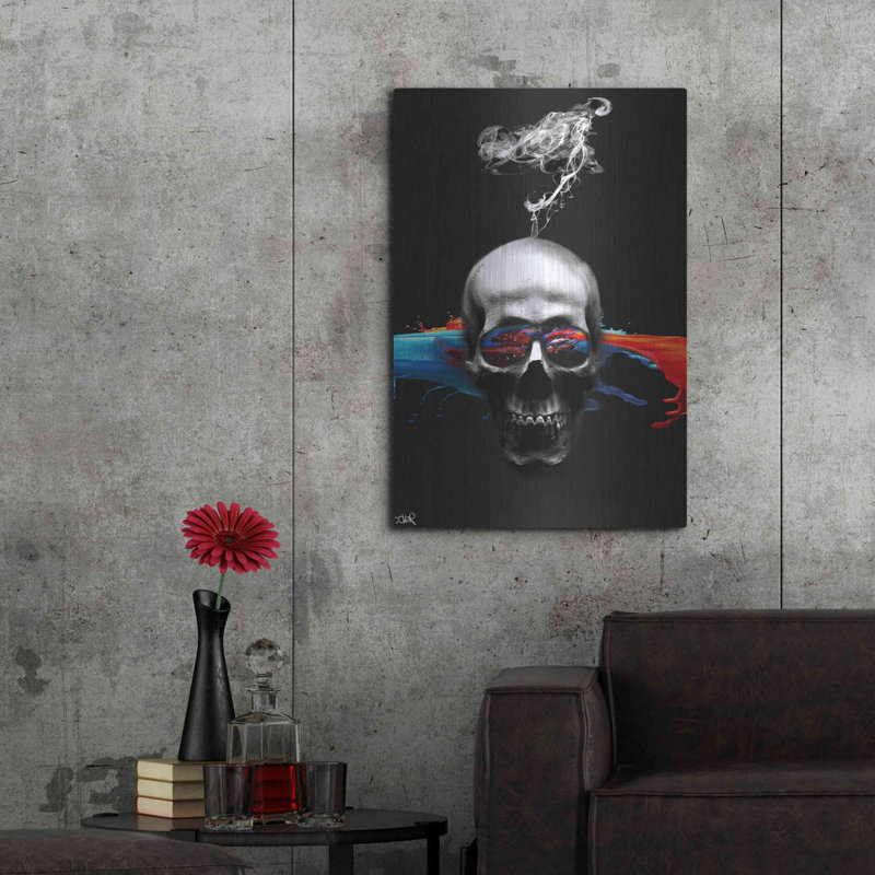 "Logique de la mort" par Loui Jover, H 36 po x l 24 po