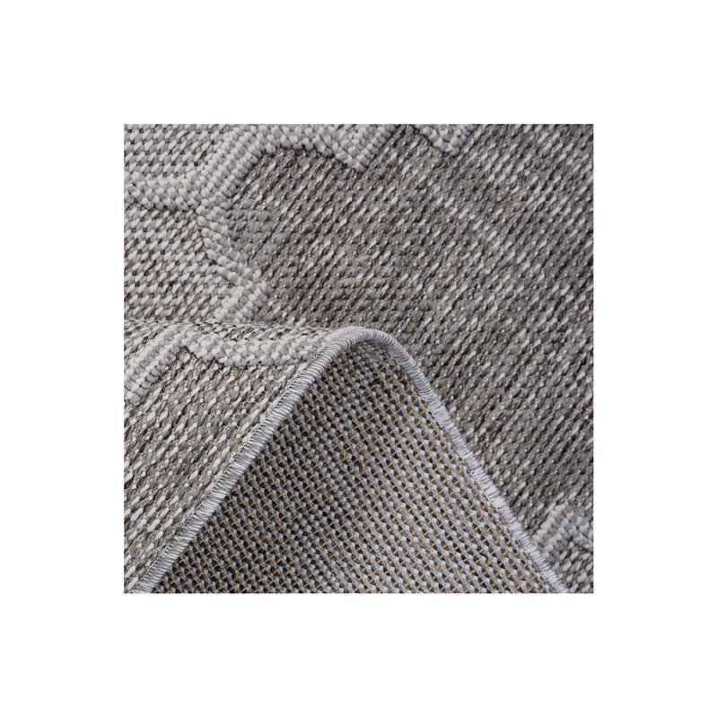 Collection 8X10 Trellis Indoor/Outdoor Area Rug, Gray, Rectangle 7'9" x 10'