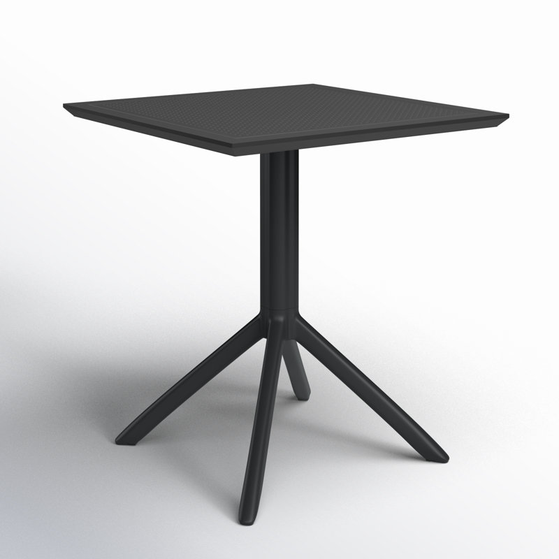 Table de salle à manger Farrah, Noir, noir, noir, noir, 27.5" W x 27.5" L x 29.5" H, Non