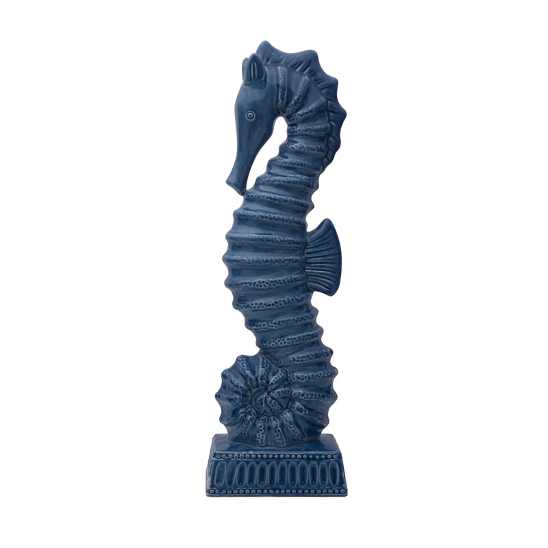 Fitz and Floyd Coastal Home Seahorse Figurine, Blue