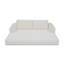 Canapé-lit pliant convertible 2-en-1, canapé-lit en velours côtelé moderne avec 2 * coussins, canapé-lit modulaire sans dossier avec lit escamotable Futon, canapé-lit modulaire pliable pour le salon beige-57595060