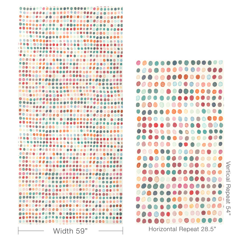 Rhapsody Twister Print Fabric, Petal/Teal