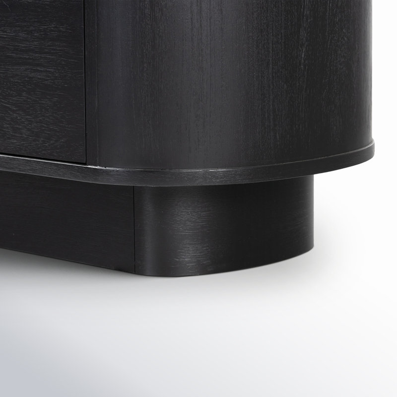 Paden Nightstand-Aged Black Acacia, Aged Black Acacia