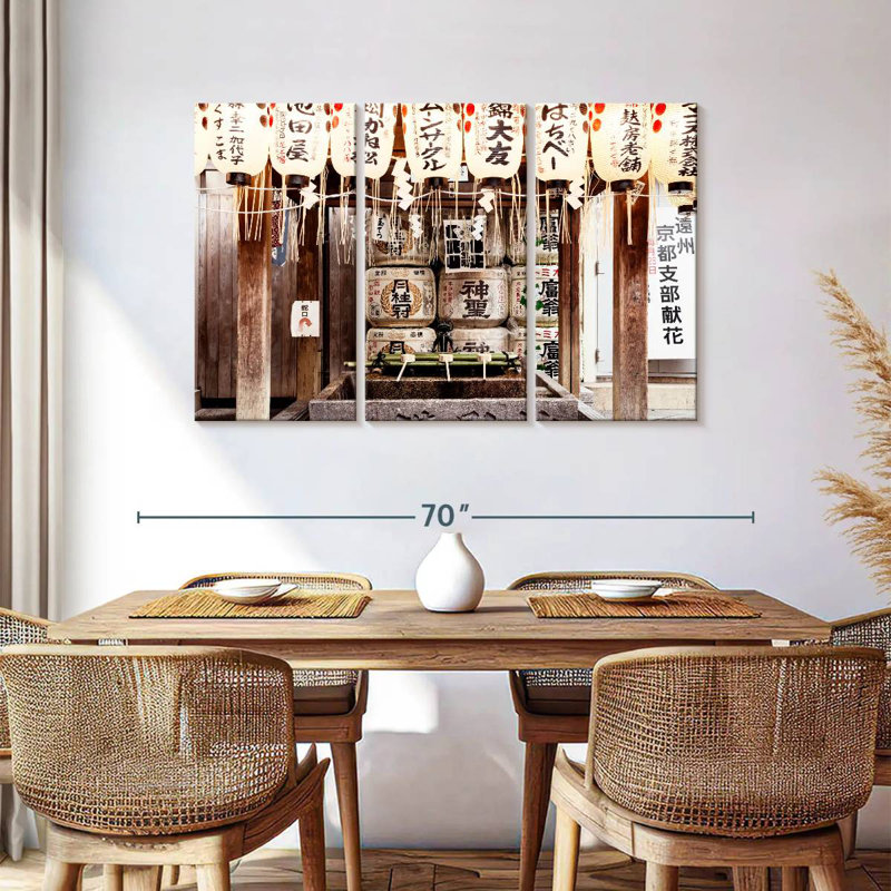 Kavia Japanese Lanterns II, 36" H x 57" W
