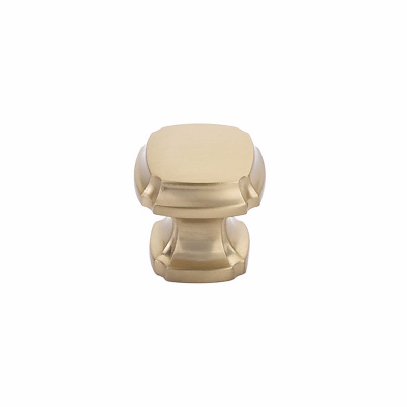 Empire Round Knob, Signature Satin Brass