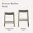 Maven Lane Emerson Kitchen Stool with Faux Leather Upholstery-1365757308-1366215889