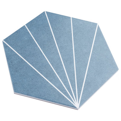 Aster 8.6" x 9.9" Porcelain Patterned Tile