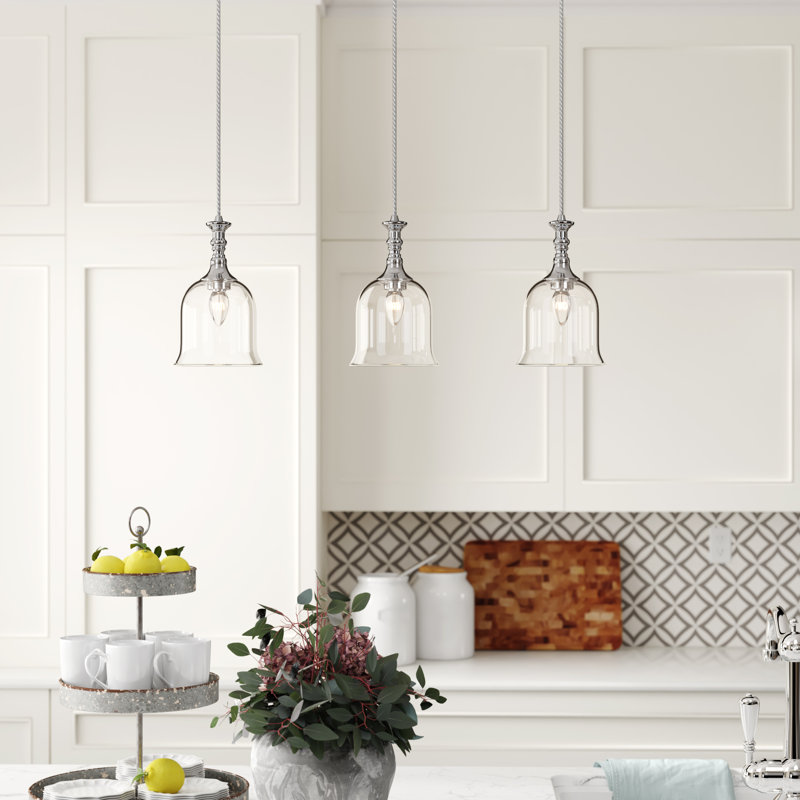 Luminaire suspendu linéaire à 3 lumières pour îlot de cuisine Ehrfried
