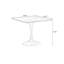 Table de salle à manger rectangulaire en acier inoxydable-1416432502