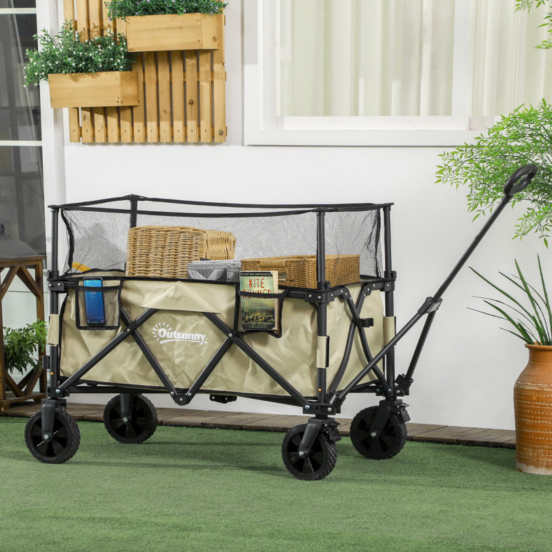 Garden Carts, Black/Beige