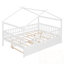 Lit double en bois avec lit gigogne simple-207175892