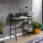 Rustic Oak With Black Finished Legs Writing Desk