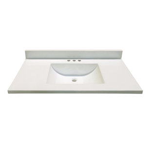 Plateau de meuble-lavabo simple 37 po