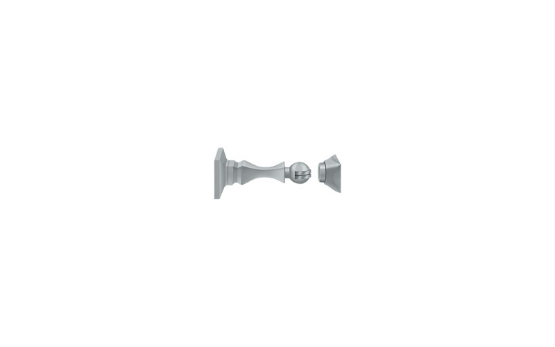 Brass Shutter / Door Accessory, Brushed Chrome