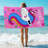 Addilyn Magical Unicorn Beach Towels | 100% Cotton Kids Pool Towels 30"x60"