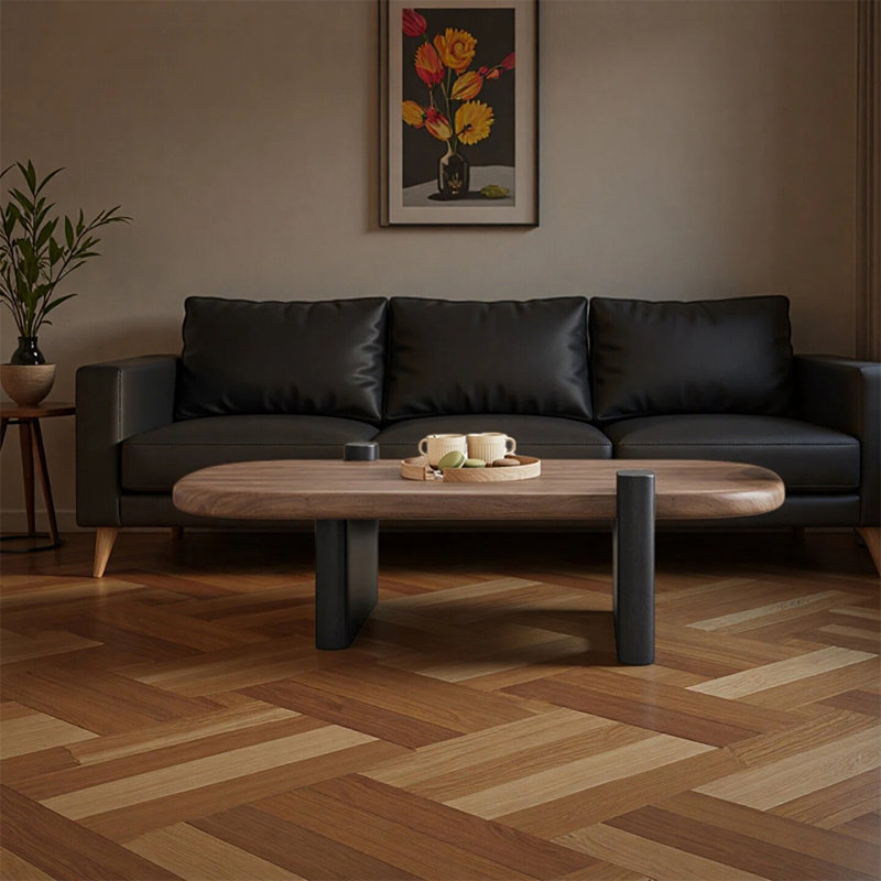 Table basse haut de gamme avec rangement et tiroir, H 15,74 po x L 43,3 po x l 23,62 po