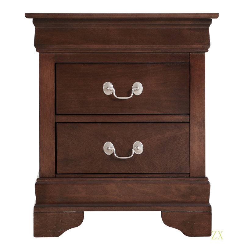 Table de chevet Louisphillipe, Brun