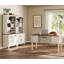 2 Piece Office Set, 56" Executive Desk & Set Of 2 Bookcases, White