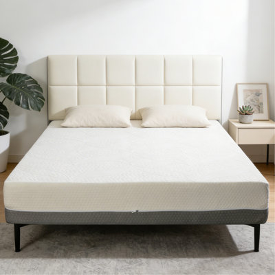 10-inch King Mattress Made With Japanese Excellence, 7 Zoned Support, Cooling Gel Foam, Breathable Cover, Contour-cut Base, Motion Isolation, Neutral Tones Adjustable Bed Compatibility, White