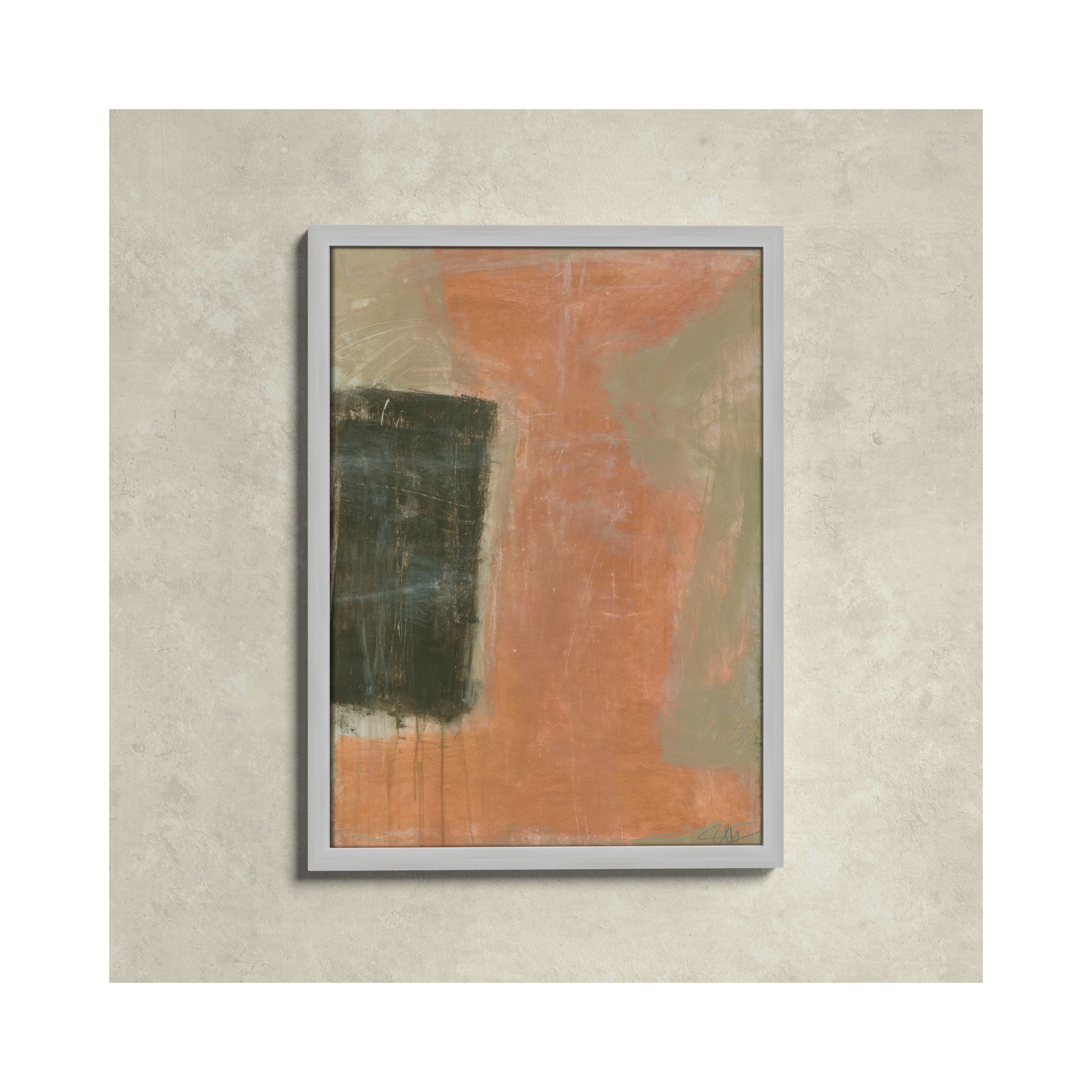 Autumn Sandbox by John Constable, Matte Silver, 23" H x 17" W x 0.75" D