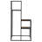 Rustic Brown And Black 4-Tier Display Shelf