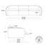 Canapé modulaire inclinable rembourré Bayne-117574800