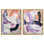 Polychrome Whispers set Canvas Set of 2 Pastel Art Prints by 