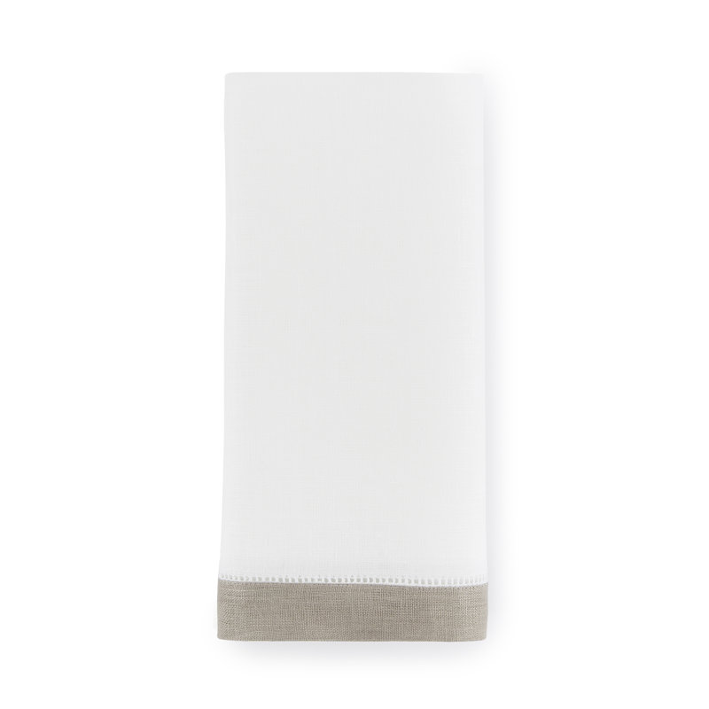 Filo Fingertip Towel Set, White/Stone