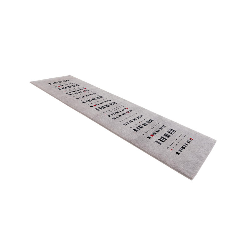 Tapis de couloir gris clair Jacoby