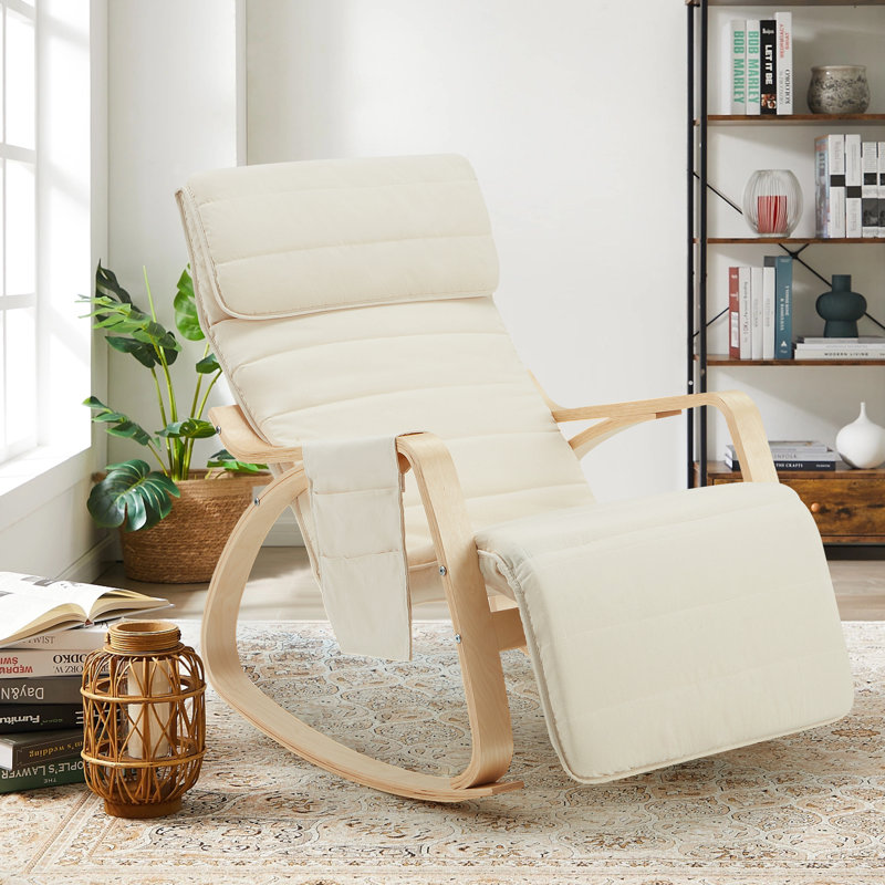 Alyaa Rocking Chair, Beige