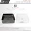 Lavabo vasque carré L 14 1/2 po STY retish Opulence Lush-73569777