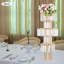 2 pièces 5 niveaux de décoration de mariage en cristal de luxe en métal doré moderne-133419937