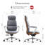 Fauteuil de direction en cuir véritable, fauteuil de bureau ergonomique pivotant, fauteuil de bureau inclinable et inclinable, alu-739257420